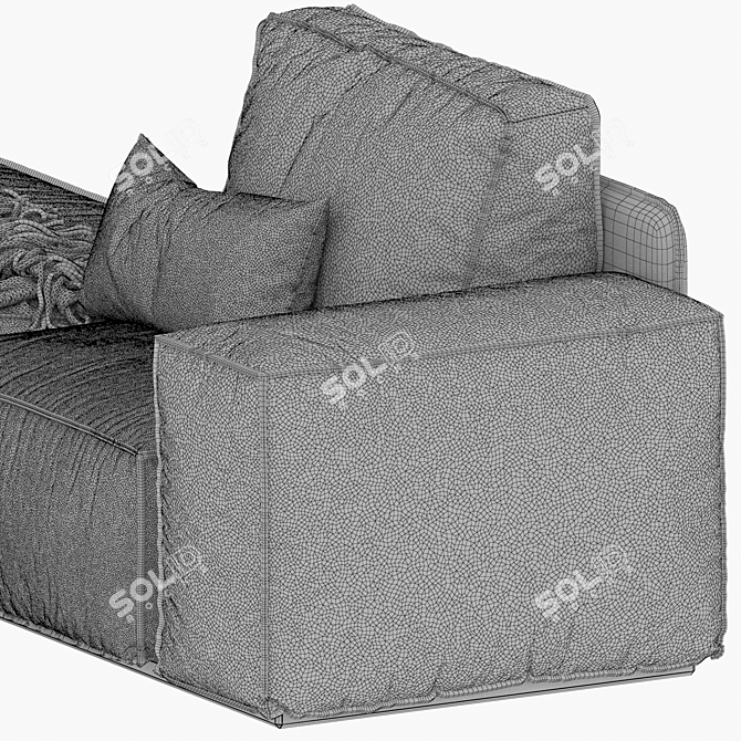 Sleek Designer Sofa for Modern Interiors 3D model image 7