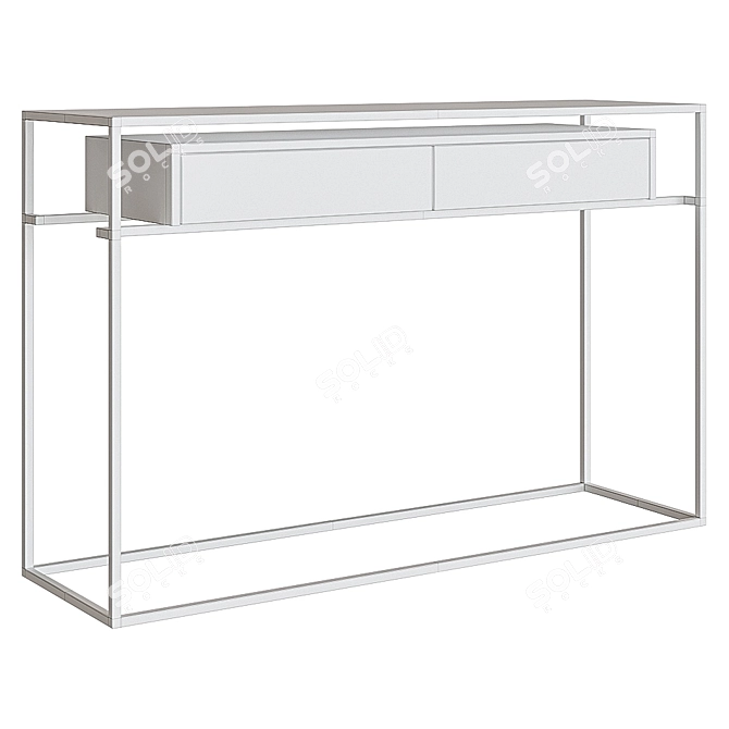 Elegant Restoration Hardware Console 3D model image 3