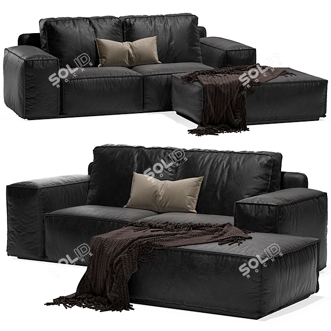 Elegant Designer Sofa for Modern Interiors 3D model image 2