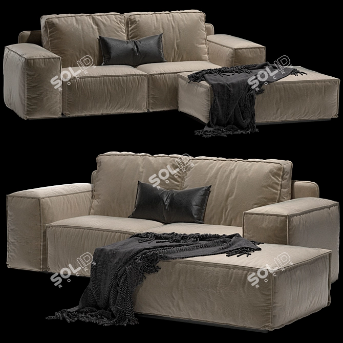 Elegant Designer Sofa for Modern Interiors 3D model image 3