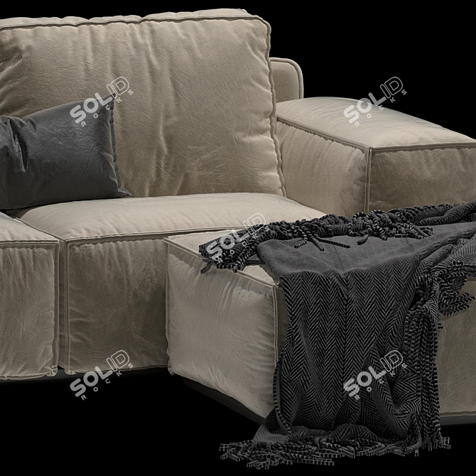 Elegant Designer Sofa for Modern Interiors 3D model image 4