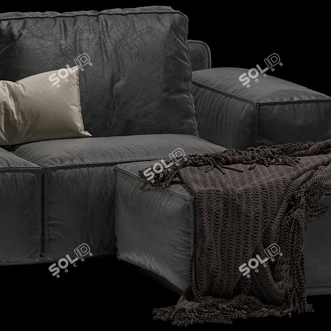 Elegant Designer Sofa for Modern Interiors 3D model image 5