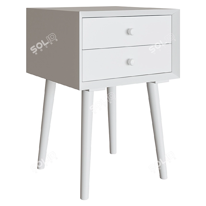 Sleek Nightstand: Latitude Run's Headly Stand 3D model image 3