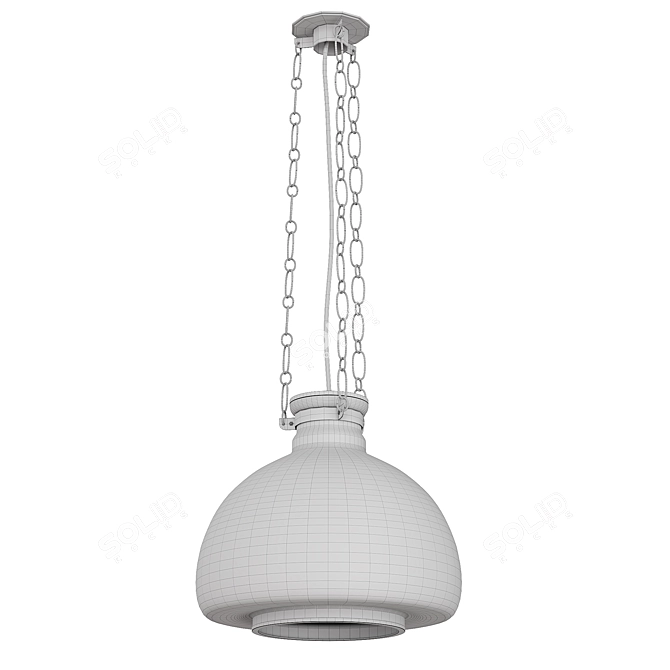 Elegant Solna Pendant Light 3D model image 2