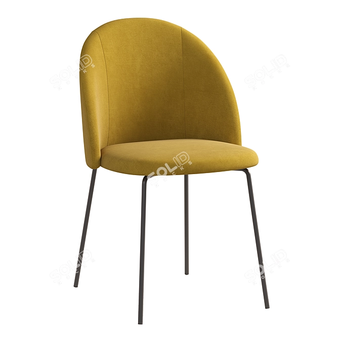 Stylish Deephouse Dijon Chair  3D model image 4