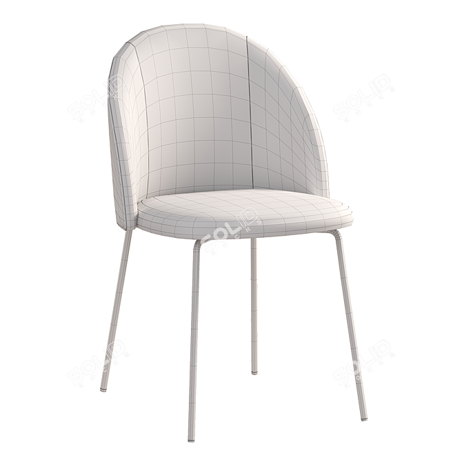 Stylish Deephouse Dijon Chair  3D model image 7