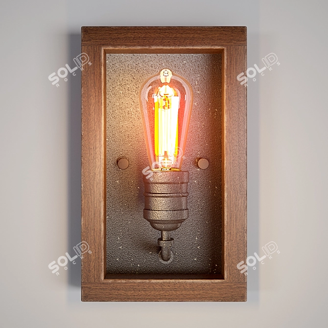 Elegant Palermo Grove Sconce 3D model image 1