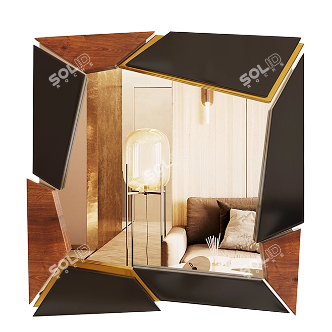 Geometric Mirror 11 - Modern Eye-Catcher 3D model image 4