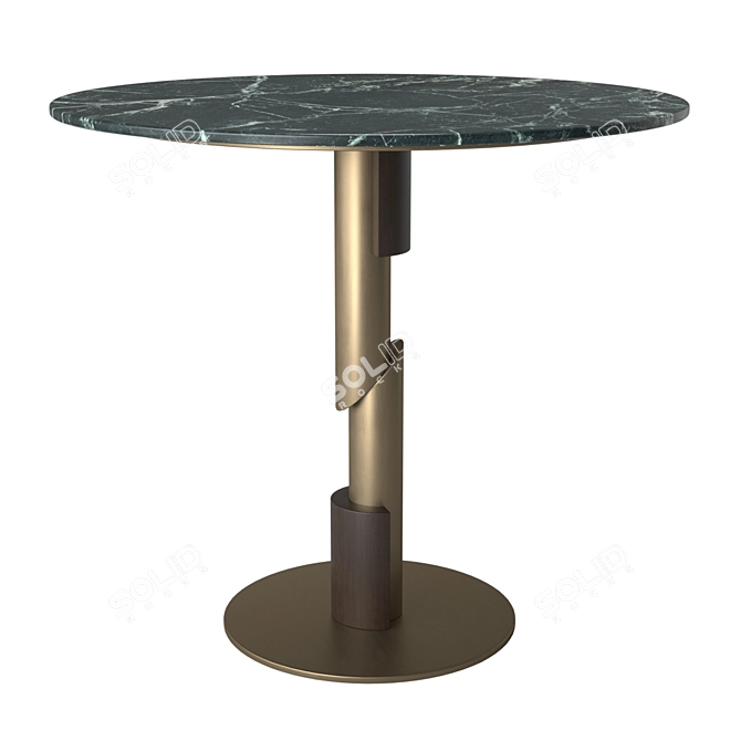 Elegant Flow Dining Table: A Perfect Addition to Your Space 3D model image 1
