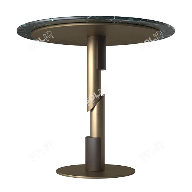 Elegant Flow Dining Table: A Perfect Addition to Your Space 3D model image 2