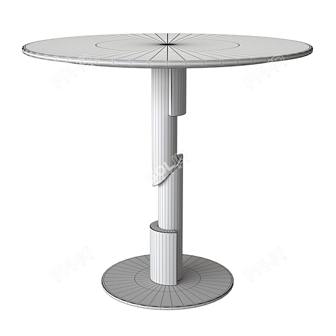 Elegant Flow Dining Table: A Perfect Addition to Your Space 3D model image 3