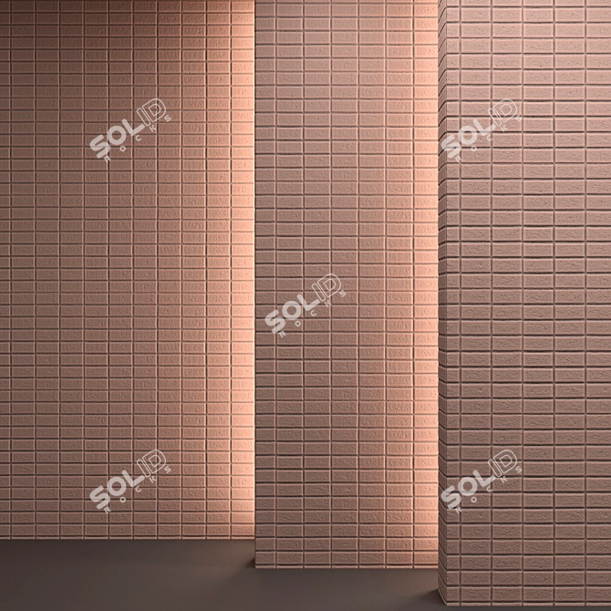  3D Red Tile Material 3D model image 6