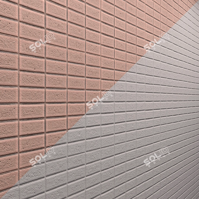  3D Red Tile Material 3D model image 2