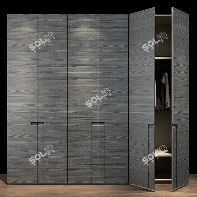 Modern LEMA CEA Hinged Door Wardrobe 3D model image 3