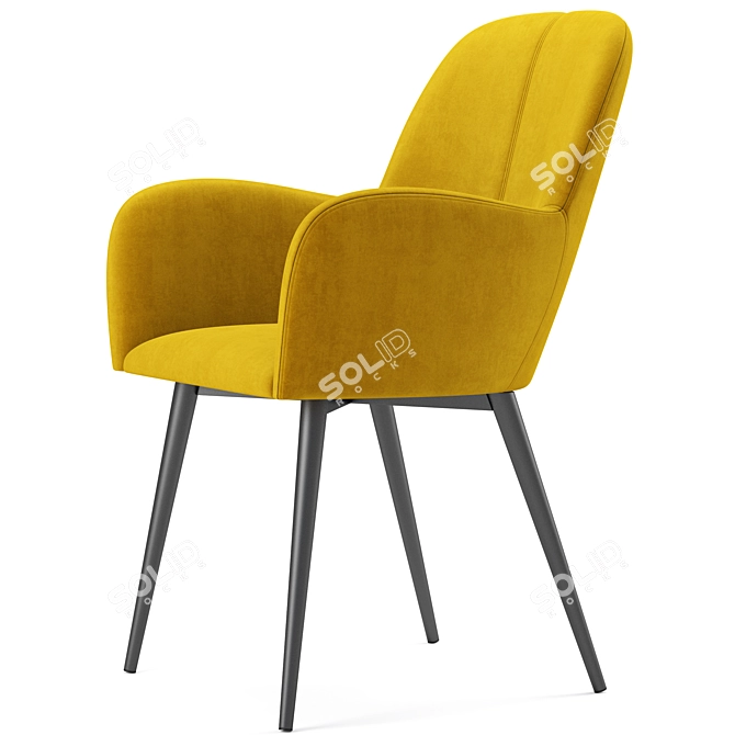 Modern Fallon Accent Chair - Queer Eye 3D model image 3