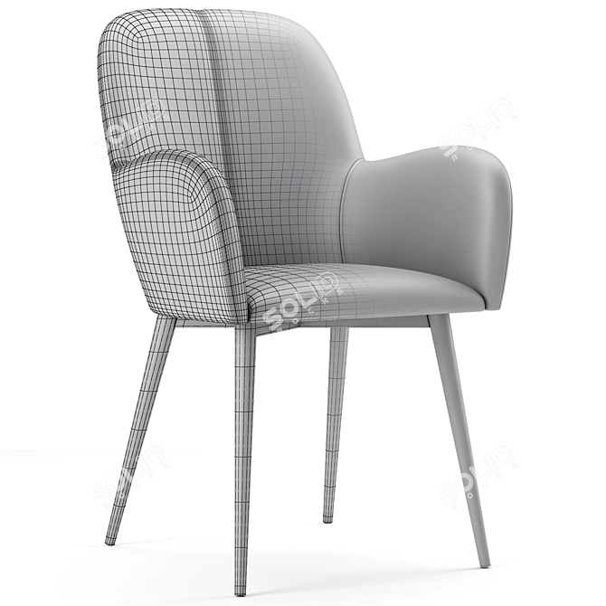 Modern Fallon Accent Chair - Queer Eye 3D model image 7