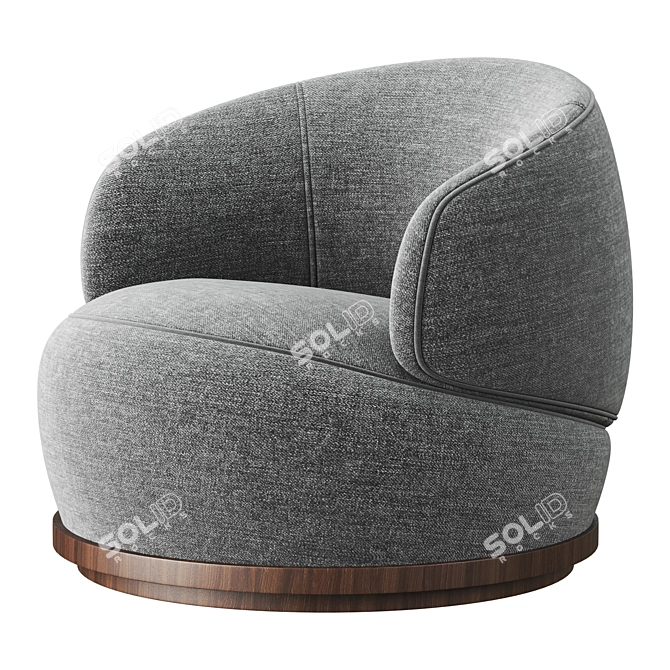 District Eight ORBIT Armchair: Modern Design and Unmatched Comfort 3D model image 1