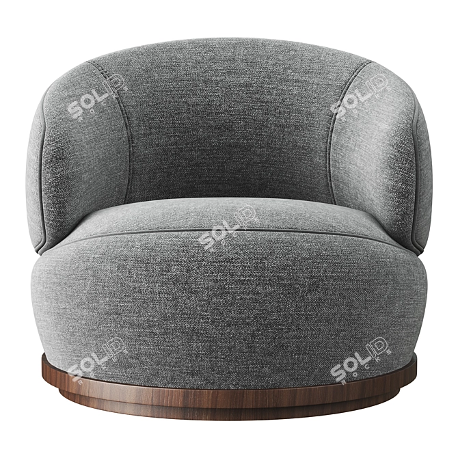 District Eight ORBIT Armchair: Modern Design and Unmatched Comfort 3D model image 2