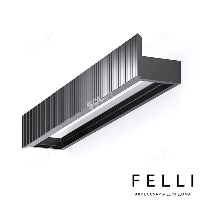 Sleek Felli Eles Shelf 3D model image 3