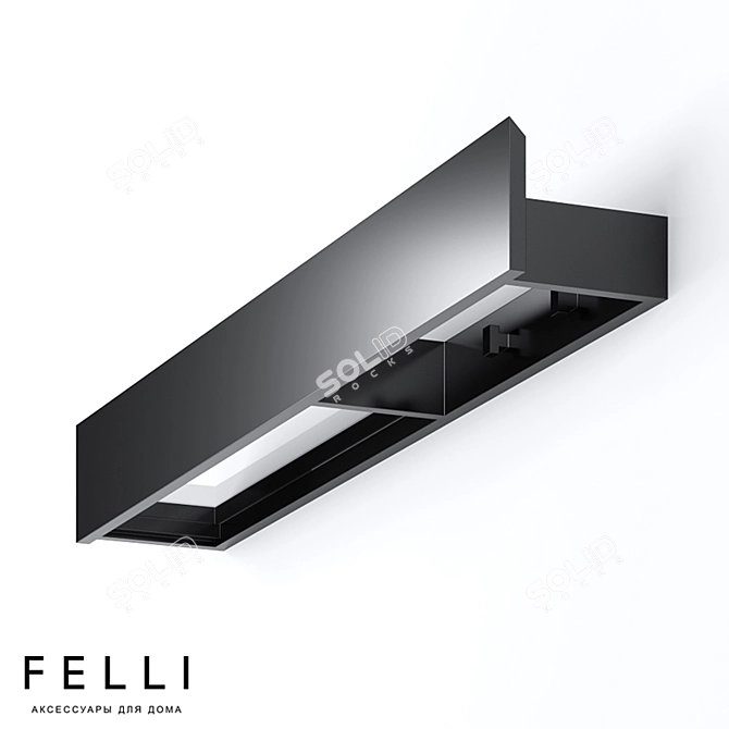 Sleek Felli Eles Shelf 3D model image 9