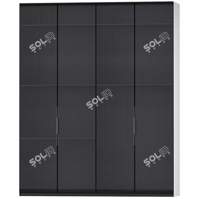 Stylish and Spacious Wardrobe 3D model image 1