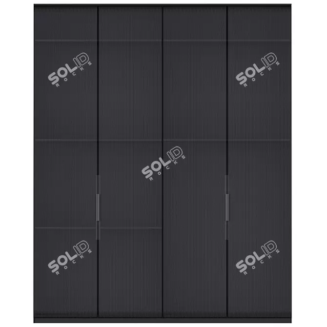 Stylish and Spacious Wardrobe 3D model image 2