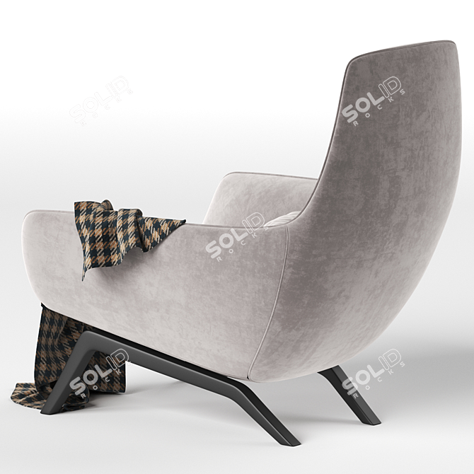 Luxury Ermes Armchair: Elegant Comfort in 2017 3D model image 4