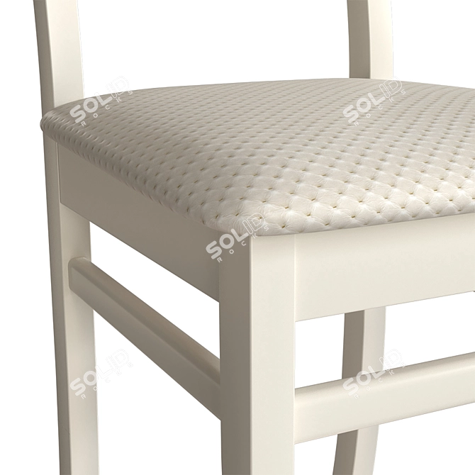 B-620 Array Om: Birch Wood Chair with Multiple Color and Fabric Options 3D model image 3