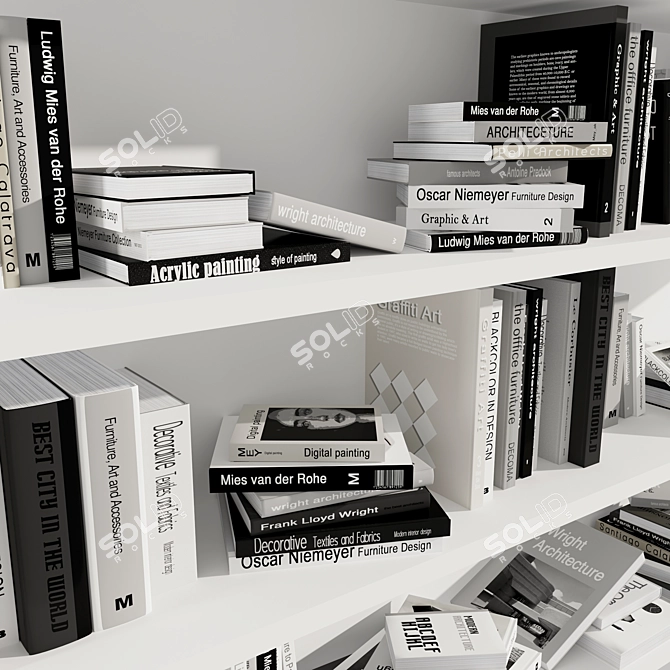 Complete Book Collection Set 4: V-Ray/Corona 3D model image 4