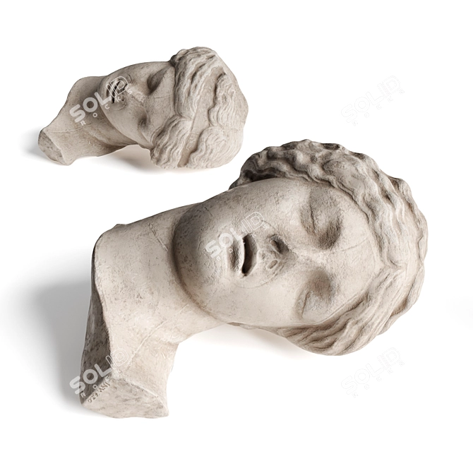 Goddess of Love Marble Sculpture 3D model image 1