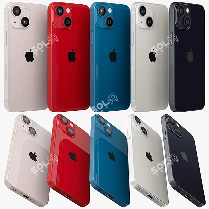  Apple iPhone 13 mini: Sleek and Colorful! 3D model image 2