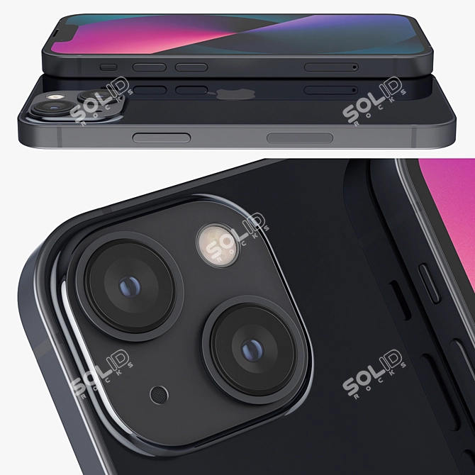  Apple iPhone 13 mini: Sleek and Colorful! 3D model image 6