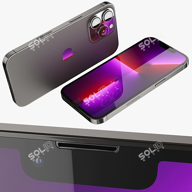 Stunning Apple iPhone 13 Pro 3D model image 5