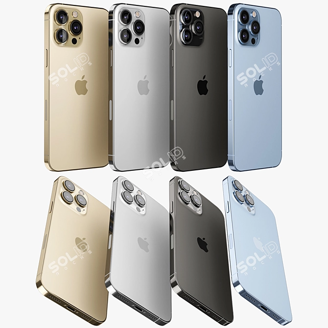  iPhone 13 Pro MAX: Superior Performance in All Colors 3D model image 2