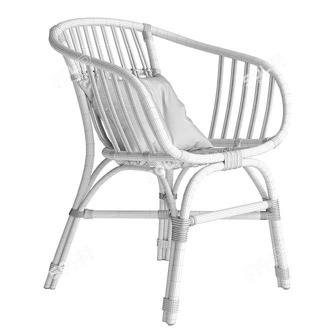 Modern Citra Arm Chair 3D model image 4