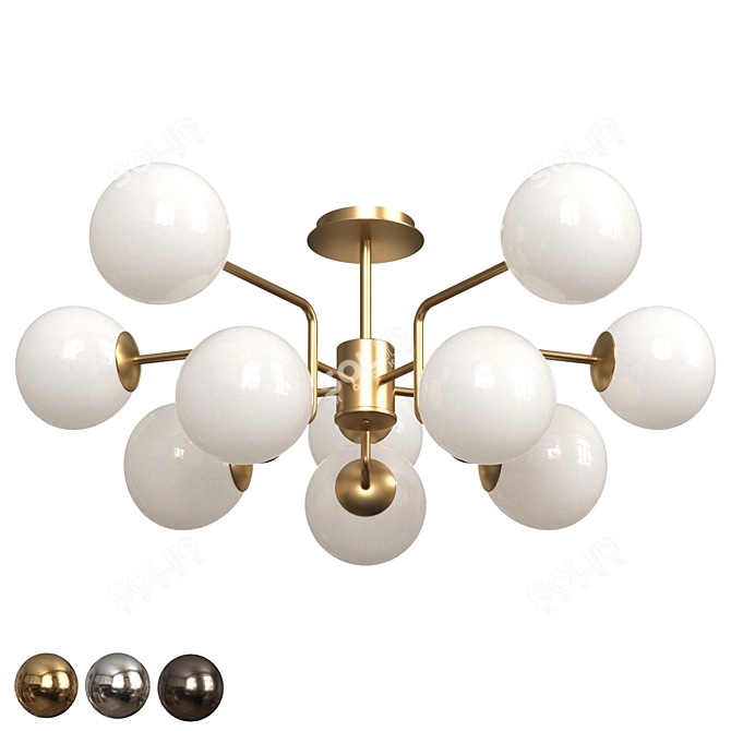 Erich Pendant Lamp: Elegant and Contemporary 3D model image 1