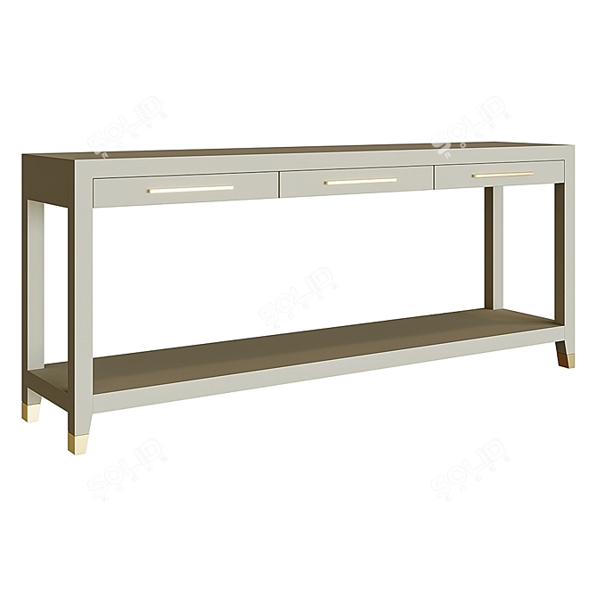 Graydon Shagreen Console - Sleek Elegance for your Space 3D model image 2