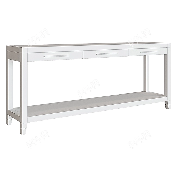 Graydon Shagreen Console - Sleek Elegance for your Space 3D model image 3