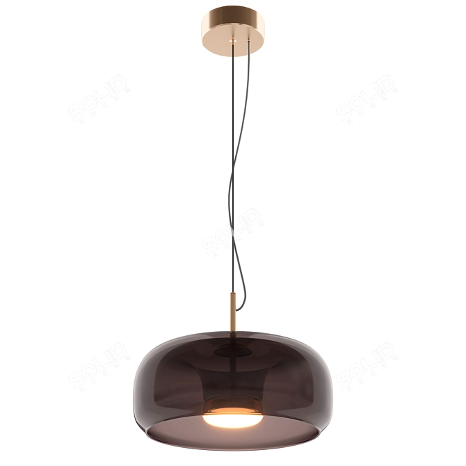 Sleek Modern Pendant Lamp 3D model image 1