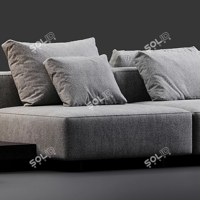 Modern Minimalist Molteni & c Marteen Sofa 3D model image 2