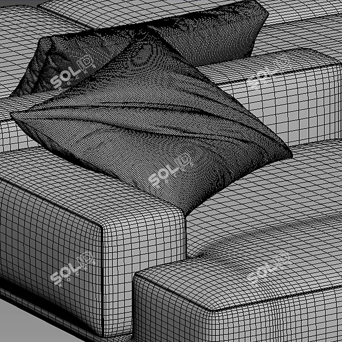 Modern Minimalist Molteni & c Marteen Sofa 3D model image 6
