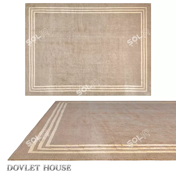 Luxury Silk and Wool Carpet (Ref 13448) 3D model image 1