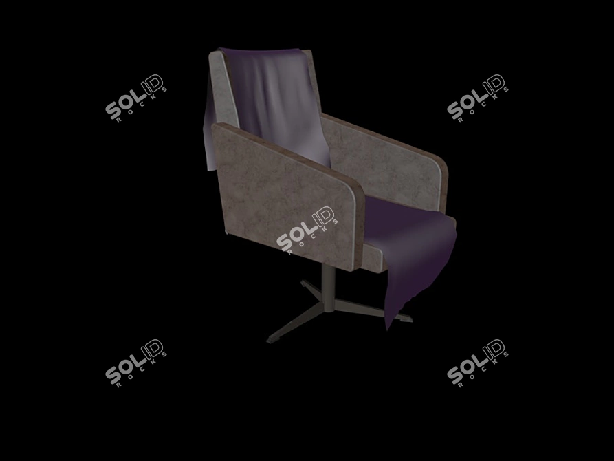 Cozy Lounge Chair 3D model image 1