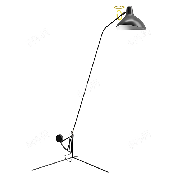 DCW Mantis BS1 Floor Lamp - Versatile and Elegant 3D model image 2