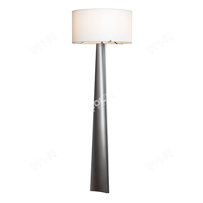 Elegant Isla Triangle Floor Lamp 3D model image 2