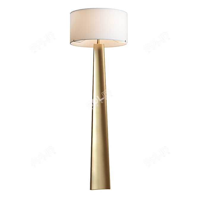 Elegant Isla Triangle Floor Lamp 3D model image 5