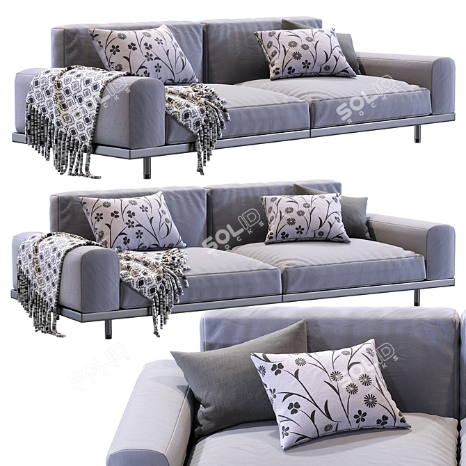 Modern Naviglio Sofa for Stylish Living 3D model image 1