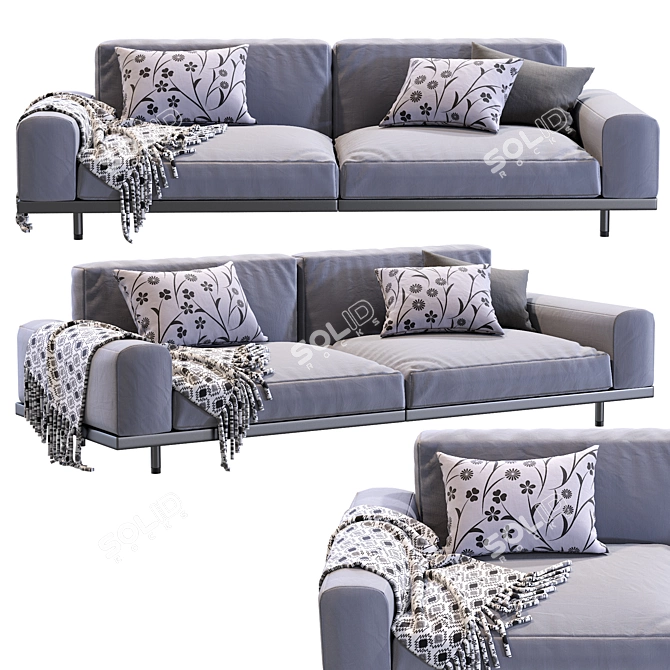 Modern Naviglio Sofa for Stylish Living 3D model image 3