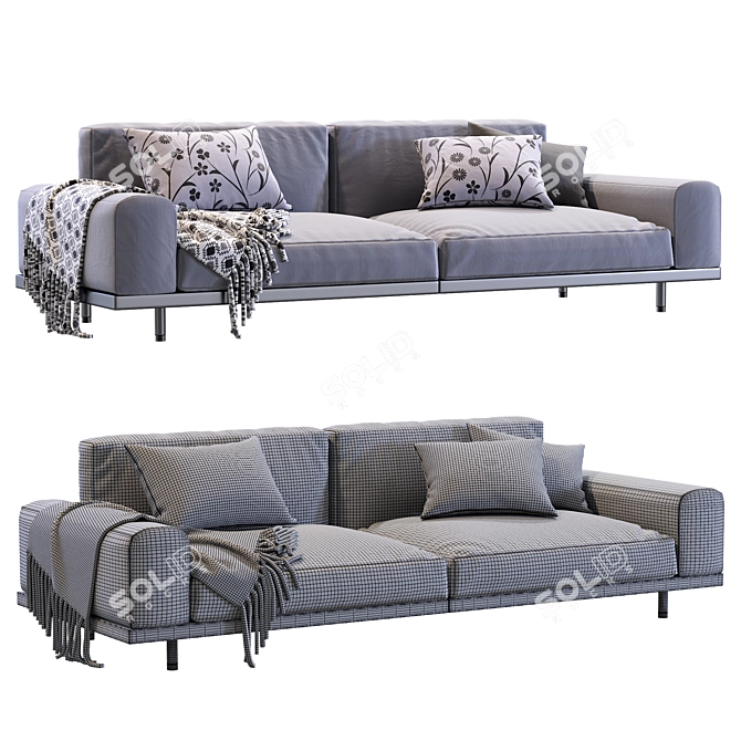 Modern Naviglio Sofa for Stylish Living 3D model image 4