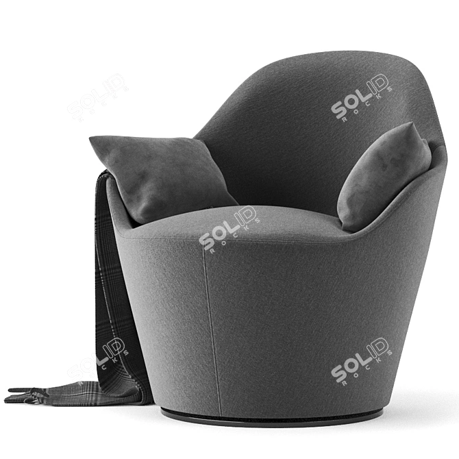 Sleek and Stylish B&B Italia HARBOR Armchair 3D model image 2